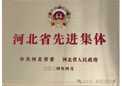 热烈祝贺嘉豪科技荣获“河北省先进集体”